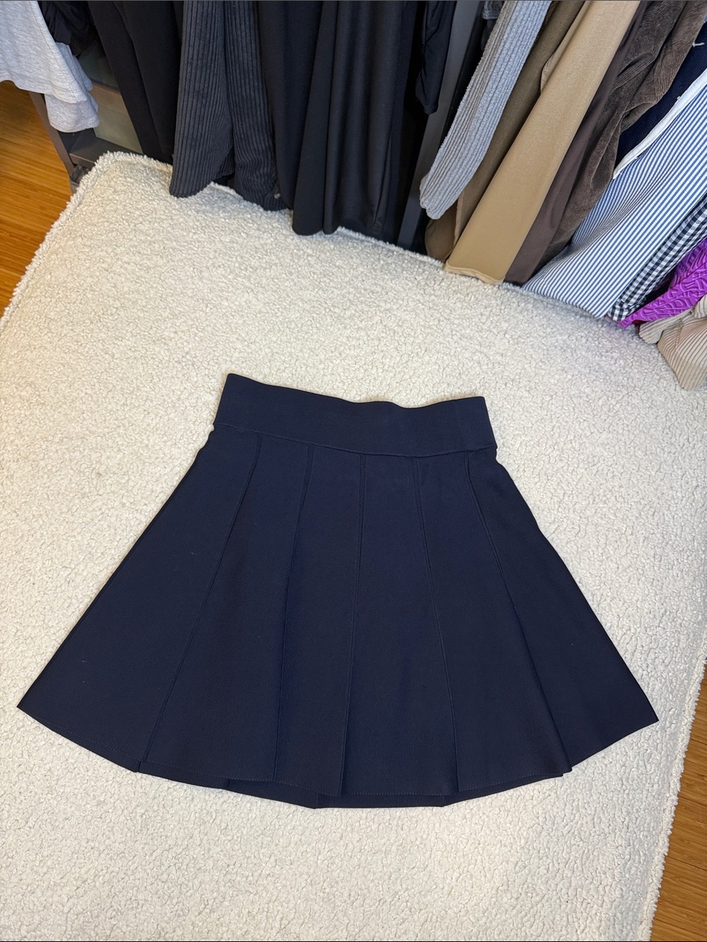 Club Monaco Navy Circle Skirt